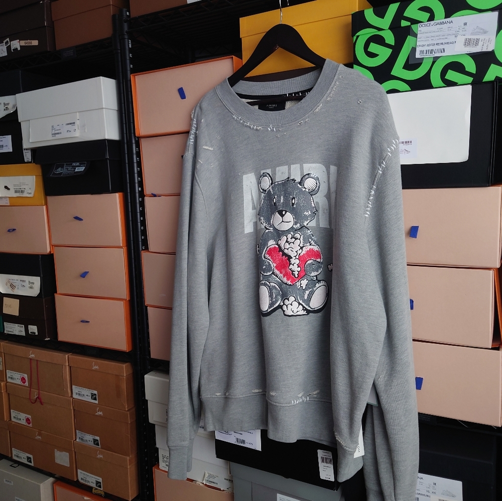 Amiri *Teddy Repair* Cotton Sweatshirt